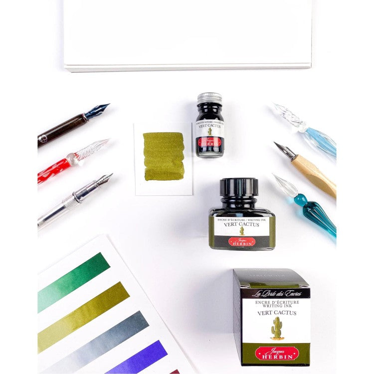 Jacques Herbin Vert Cactus - 30ml Bottled Ink