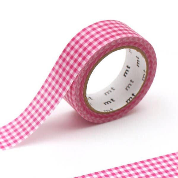 MT Washi Tape - Delicate Checkered Pink