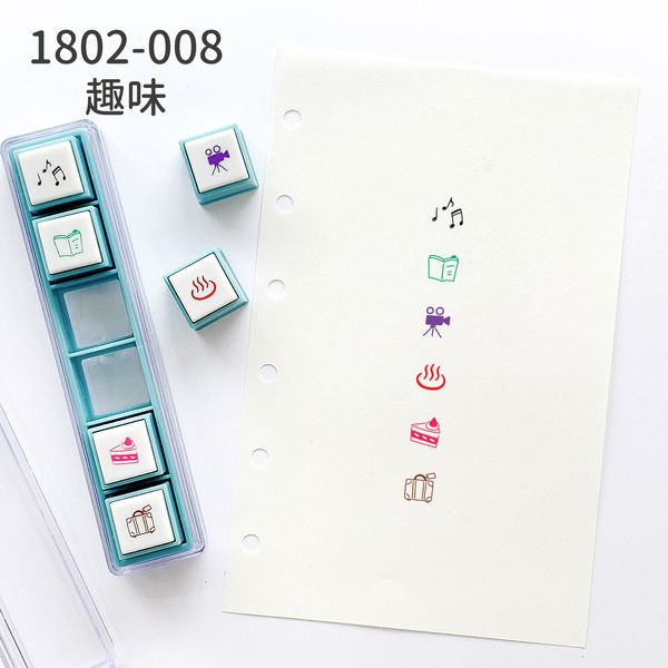 Kodomo No Kao Pochitto Pick Detachable Push Button Stamp Set - Hobbies