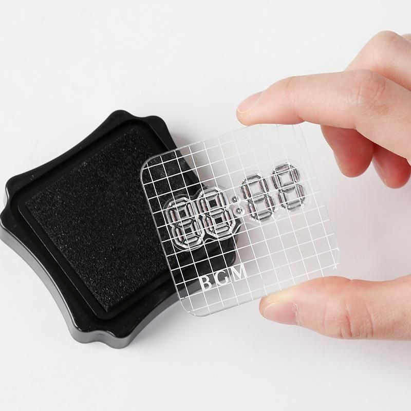 BGM Acrylic Stamp Block - Grid S
