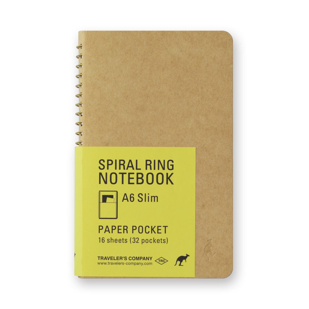 Travelers A6 Slim Notebook - Paper Pocket