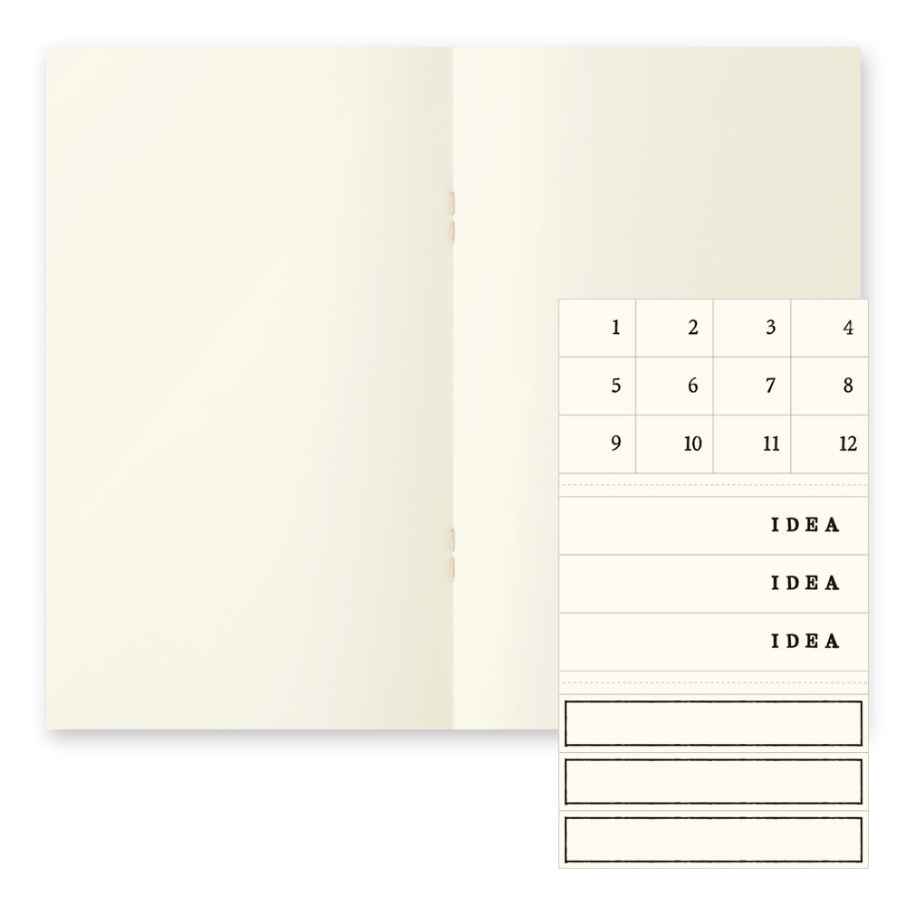 Midori MD Notebook Light - B6 Slim - Blank (3 PCS)