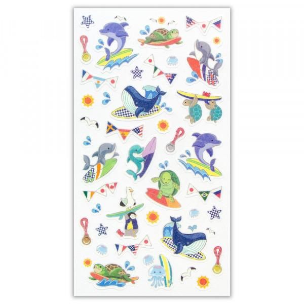 NB Large Sports Sticker Sheet - Surfing