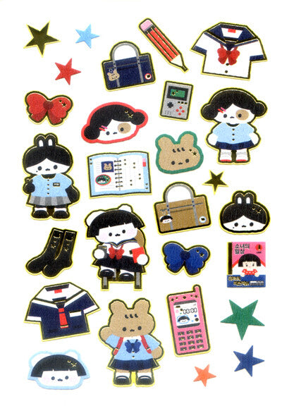 Okuyama & Co Paper Stickers with Gold Foil - URR Characters