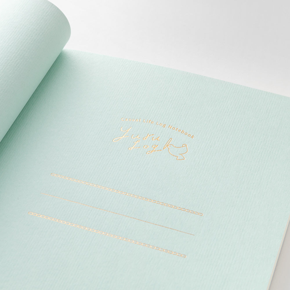 Midori Yuru Log Notebook B6 - Free Diary Monthly (18 Months)