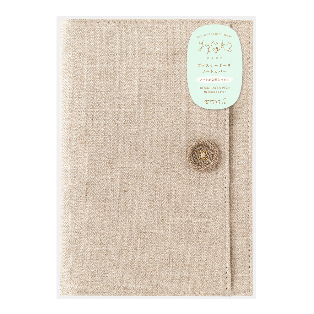 Midori Yuru Log Notebook B6 Cover - Cloth