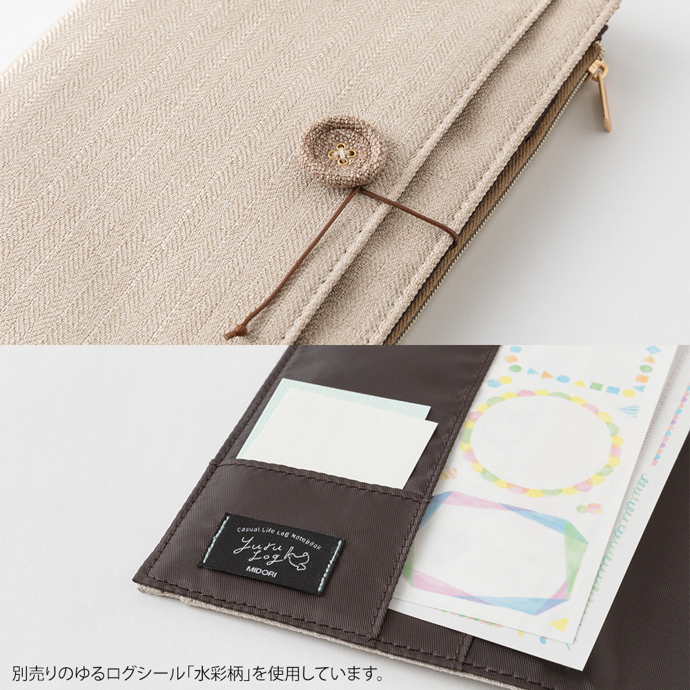 Midori Yuru Log Notebook B6 Cover - Cloth
