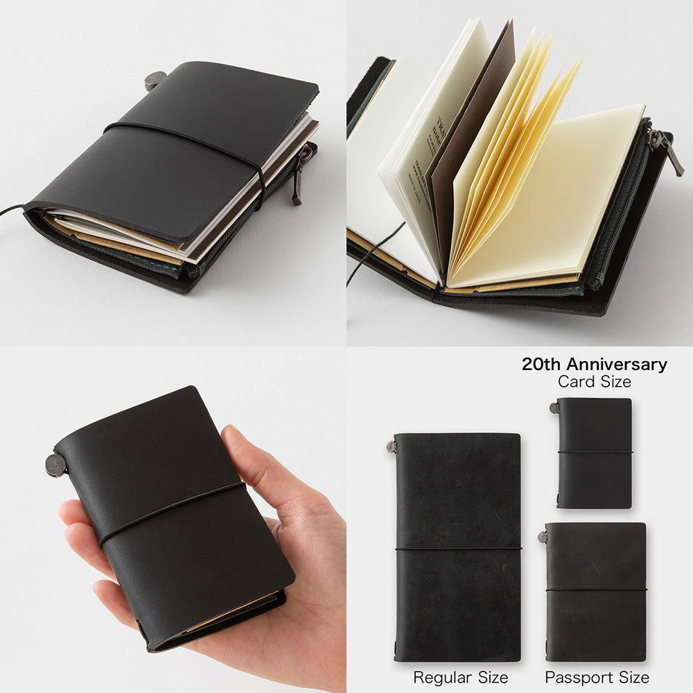 Traveler's Notebook - Card Size - 20th Anniversary Set - Black
