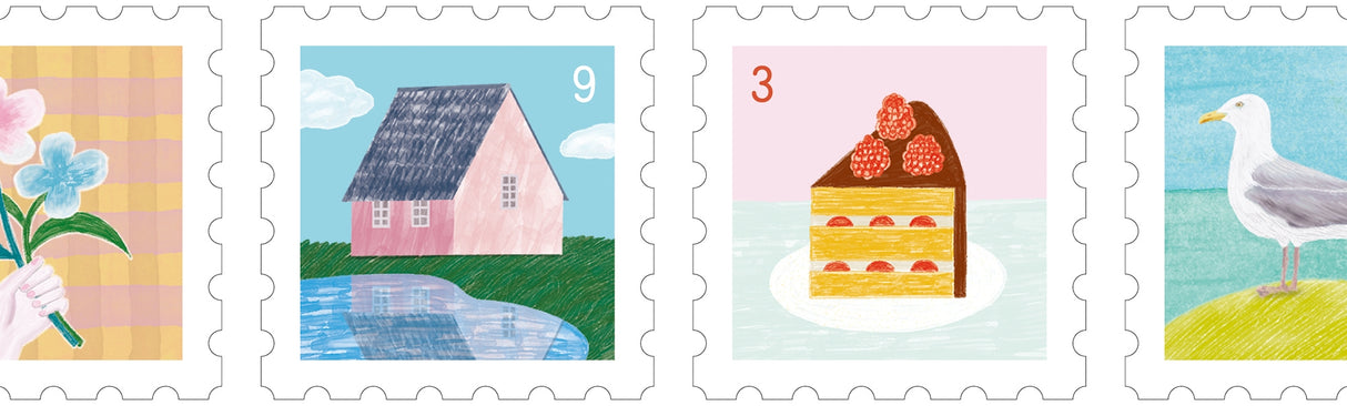 King Jim Soda Transparent Masking Tape Sticker Type - Stamp