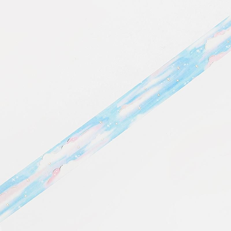 BGM Washi Tape - Oil Pastel - Pale Clouds