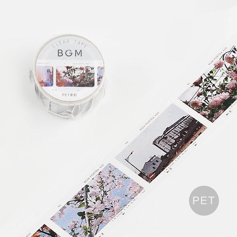 BGM Washi Tape - Clear Tape - White Film