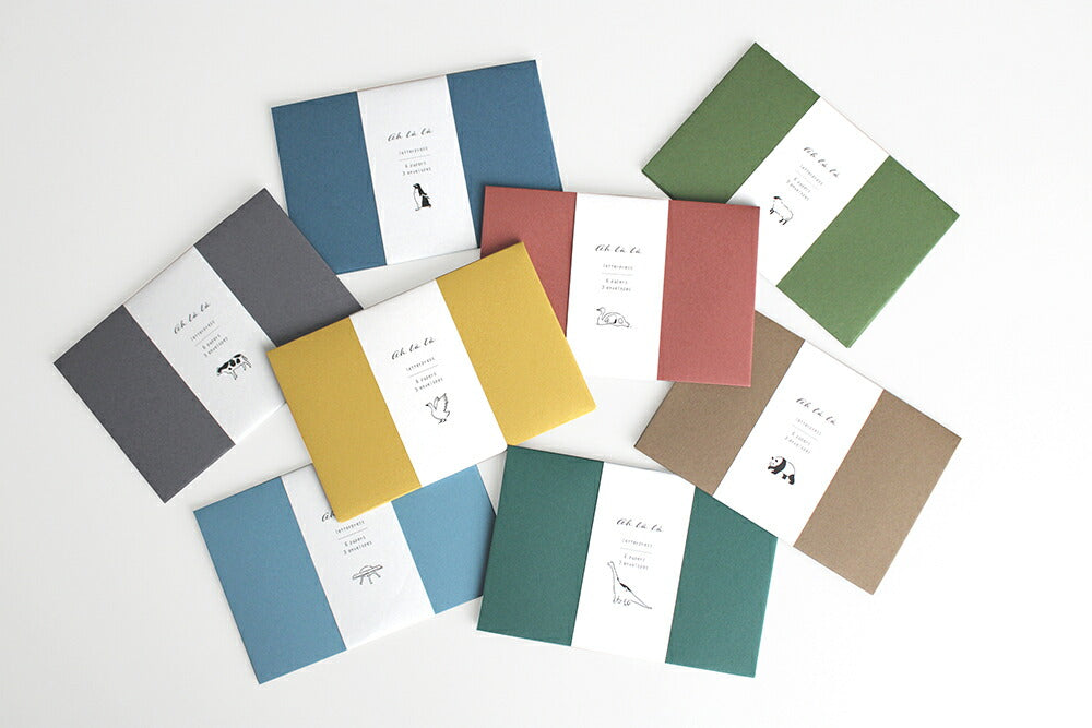 EL COMMUN Ah La La Letter Set - Dinosaurs