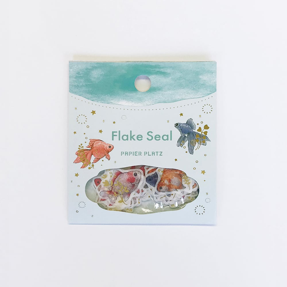 Papier Platz MILINA Flake Stickers - LOVE Goldfish