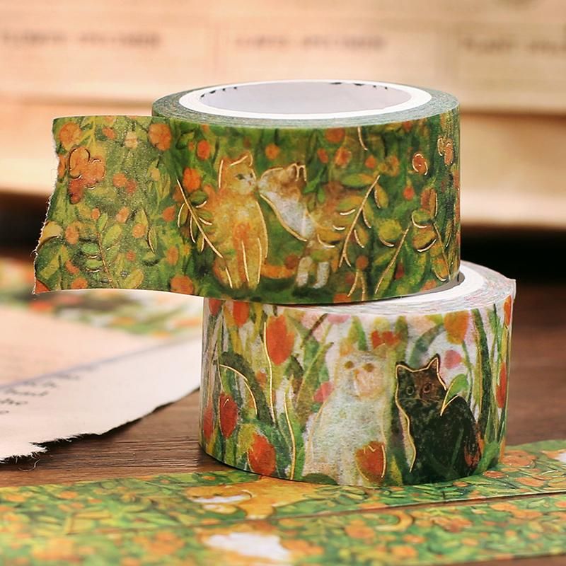 BGM Washi Tape - Flowers & Cats - Find Me