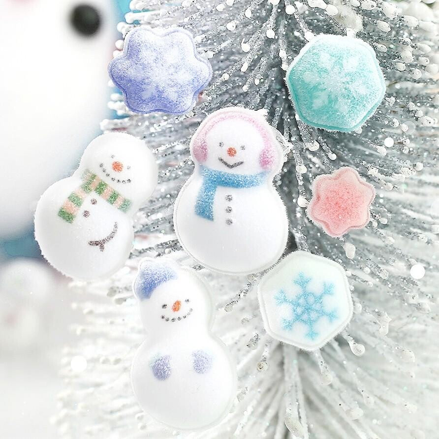 BGM Kyururun Sticker Sheet - Winter Limited - Snowman close-up