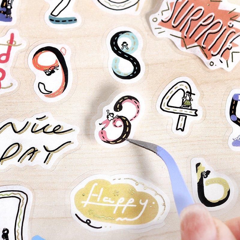 BGM Planner Sticker Flakes - Kobito no Kuni - Days