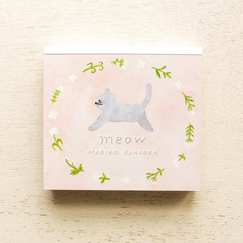 Hyogensha Cozyca Mariko Fukuoka Memo Pad - Meow