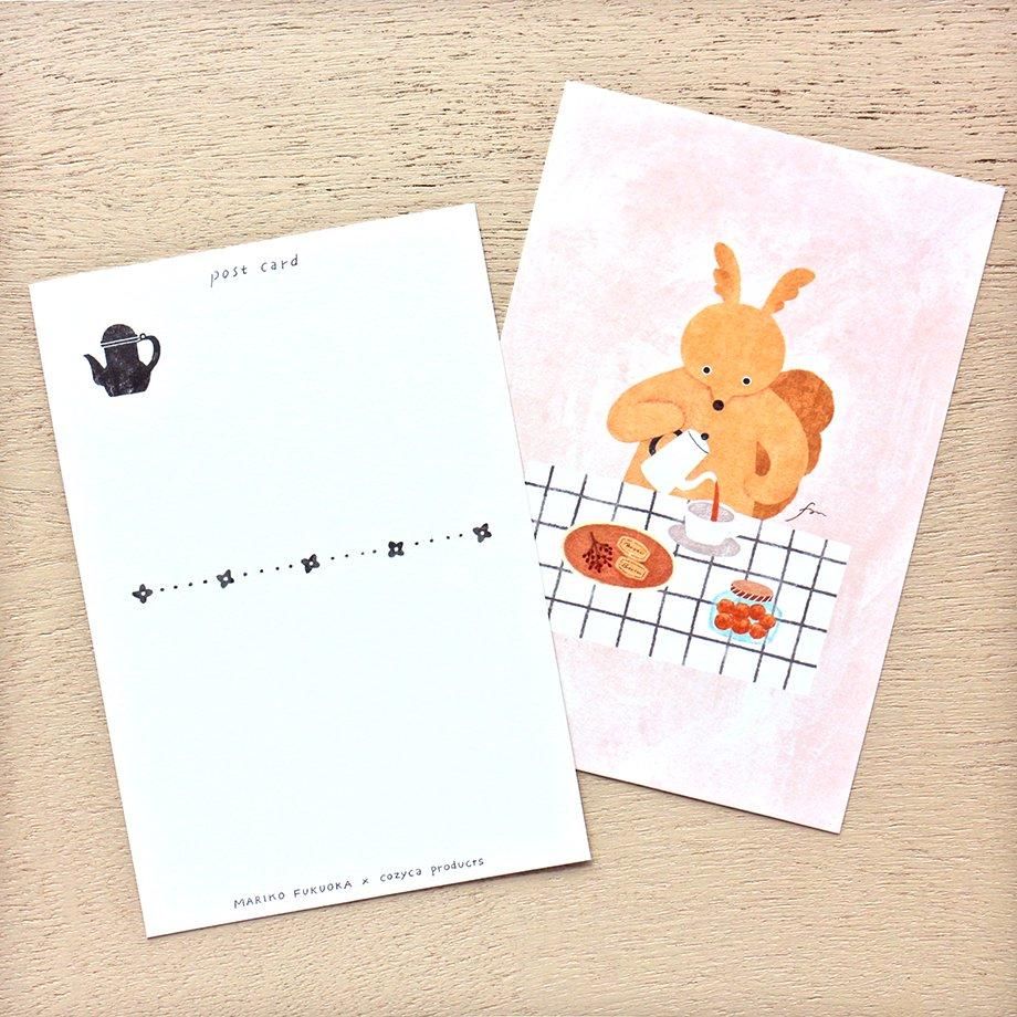 Hyogensha Cozyca Mariko Fukuoka Postcards - Tea Time