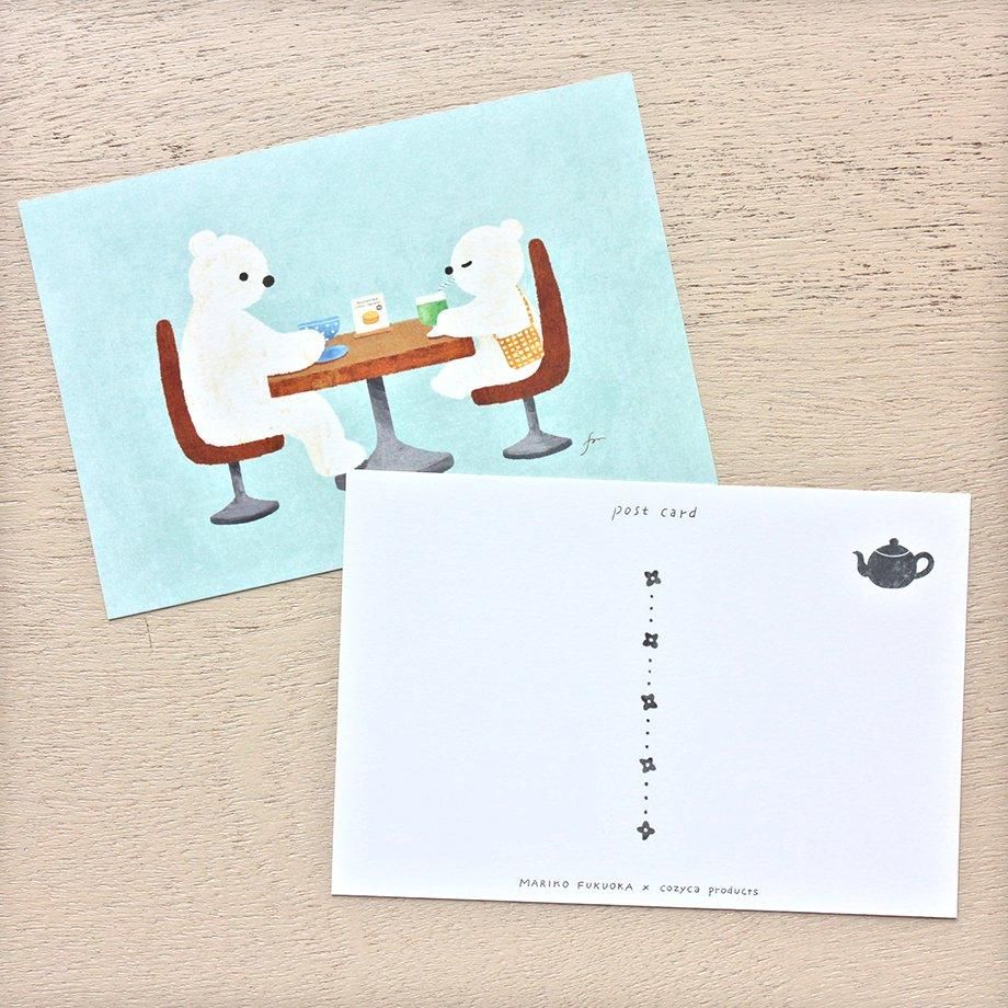 Hyogensha Cozyca Mariko Fukuoka Postcards - Tea Time