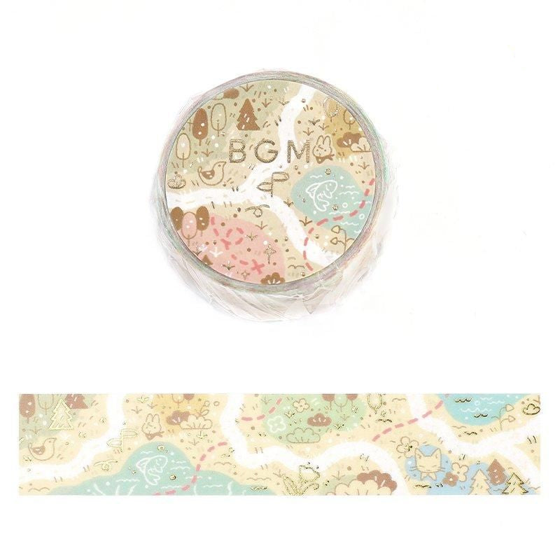 BGM Washi Tape - Wonderful Journey - Map