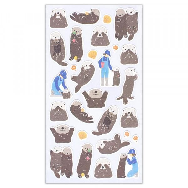 NB Large Sticker - ZOOm in Animals - Sea Otter