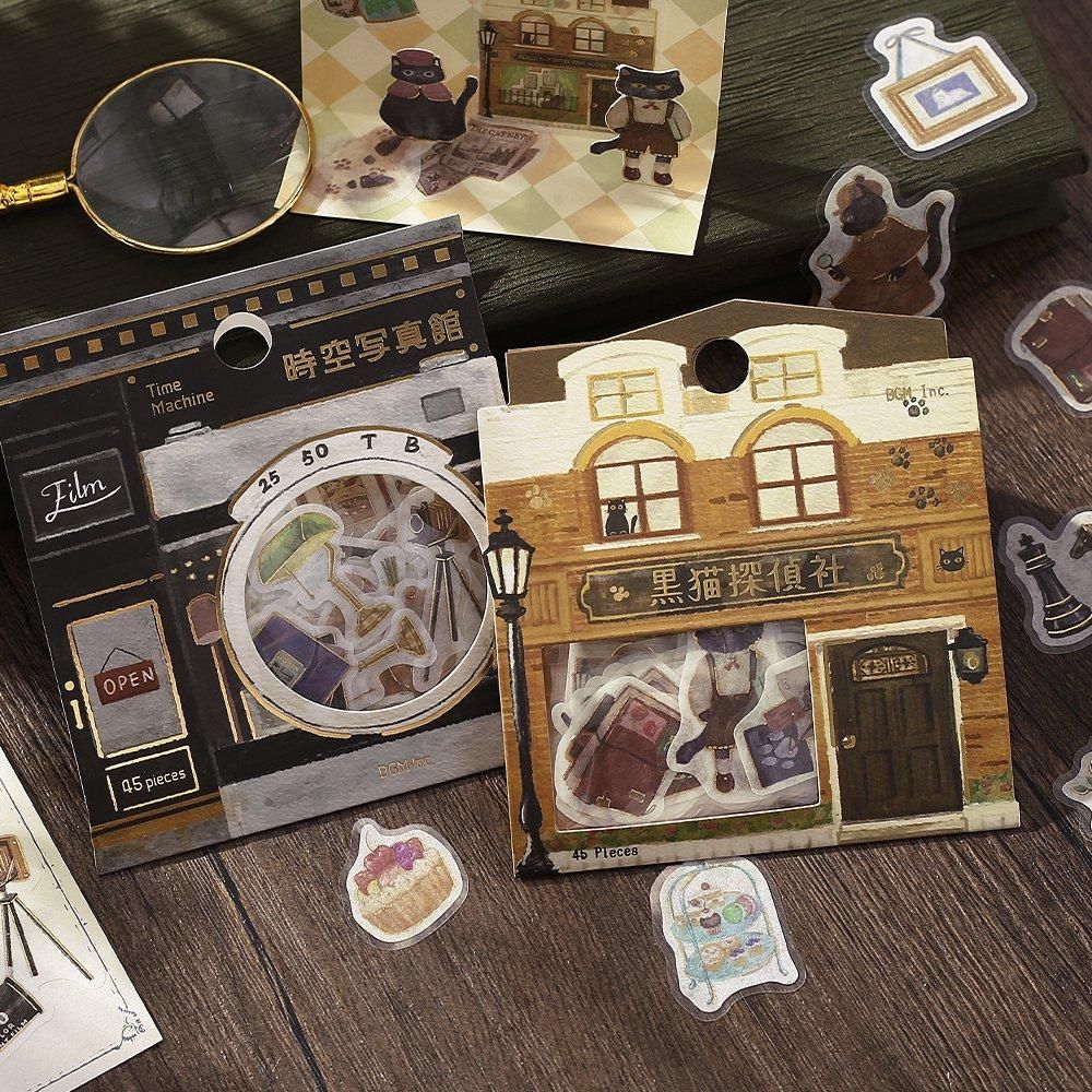 BGM Flake Stickers - Fantasy Shopping Street - Space-Time Photo Gallery