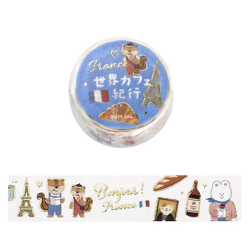 BGM Washi Tape - World Café Travel - France