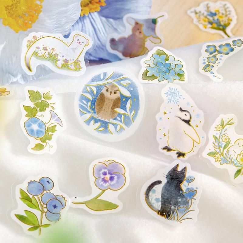BGM Planner Sticker Flakes - Warm Forest - Blue