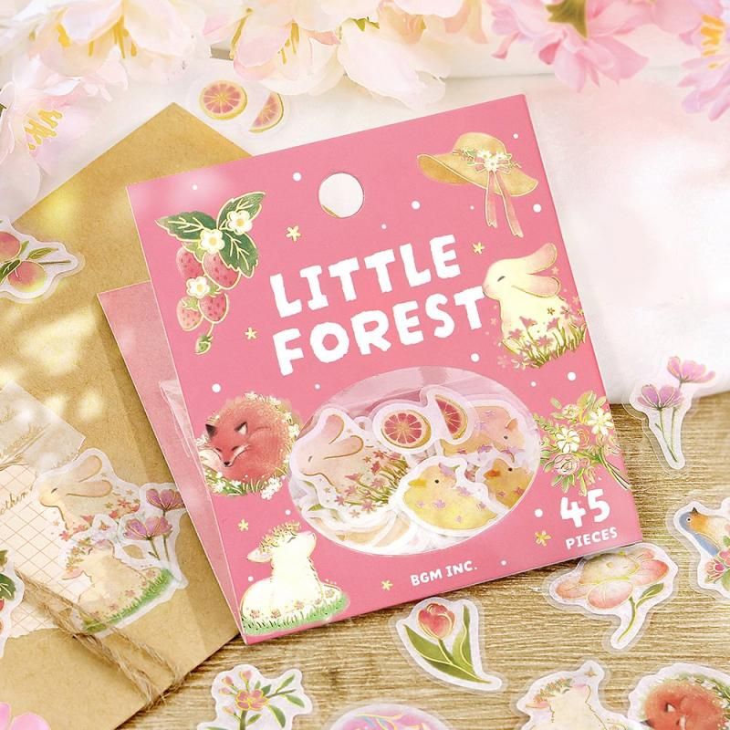 BGM Planner Sticker Flakes - Warm Forest - Pink