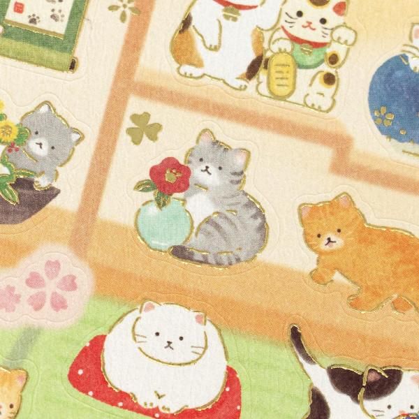 NB Japanese Style Stickers - Cats and Japanese-Style Room