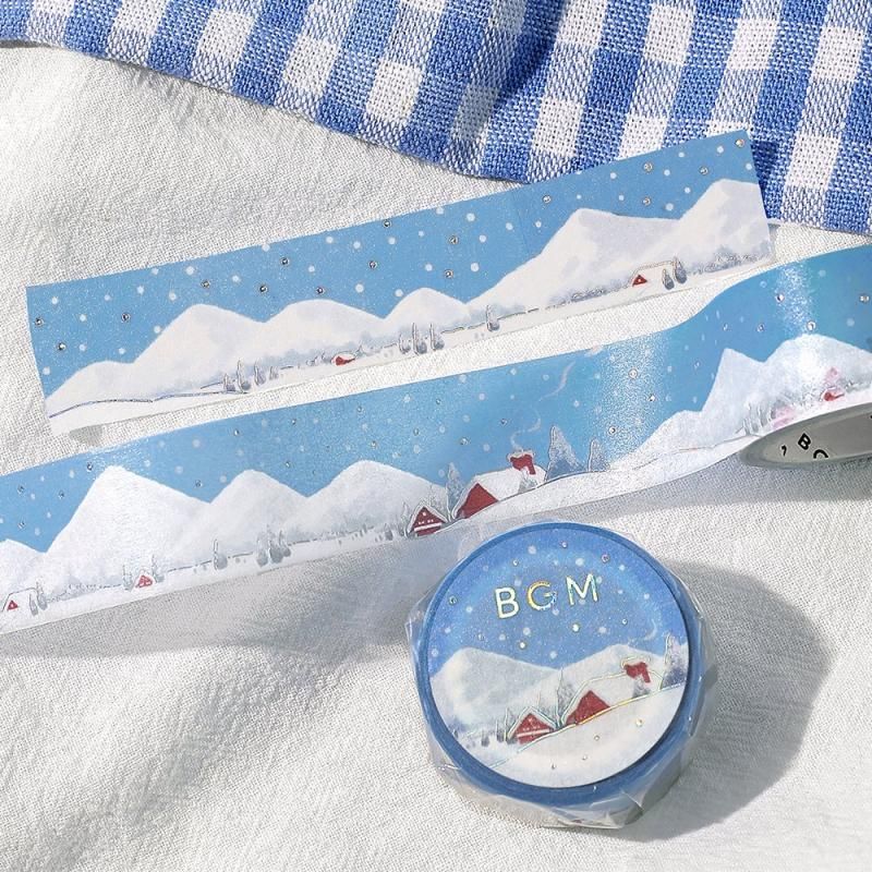 BGM Washi Tape - Dreamy Scenery - Snow Country