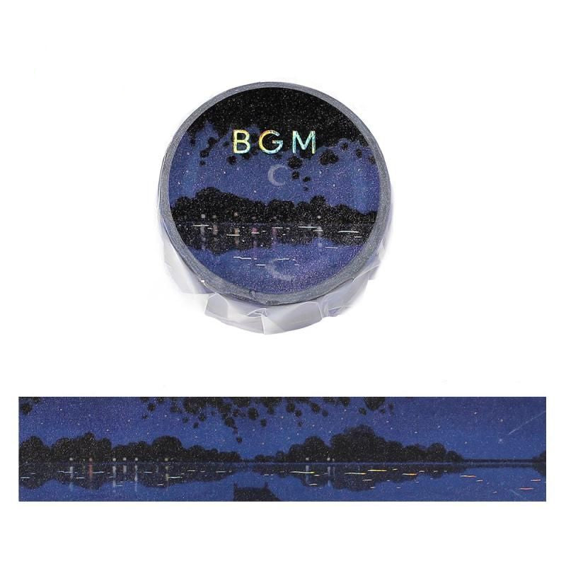 BGM Washi Tape - Dreamy Scenery - Lake at Night