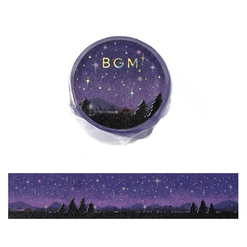BGM Washi Tape - Dreamy Scenery - Starry Sky
