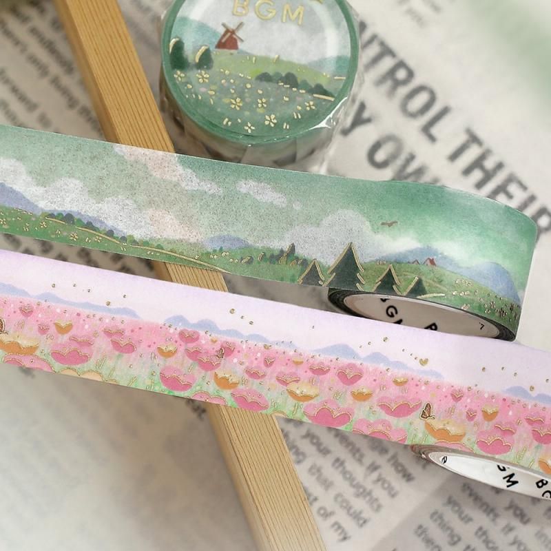 BGM Washi Tape - Dreamy Scenery - Fields