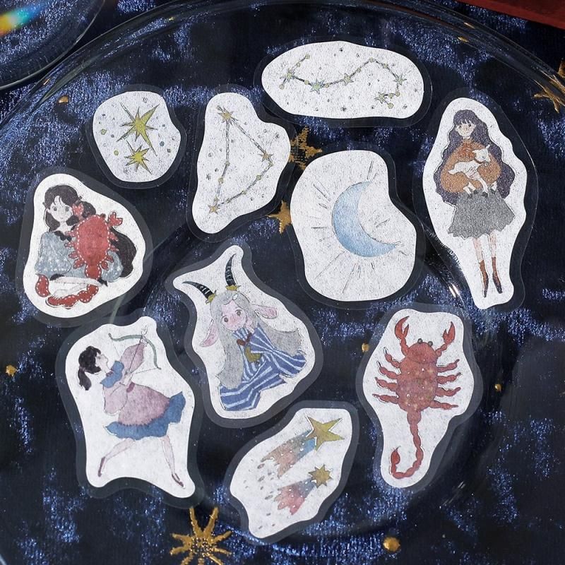 BGM Flake Stickers - Star Reading - Scorpio, Sagittarius, and Capricorn