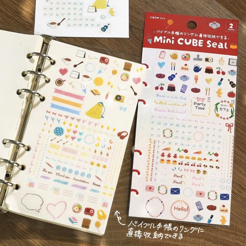 BGM Planner Sticker Sheet - Enamel & Pencil Drawing