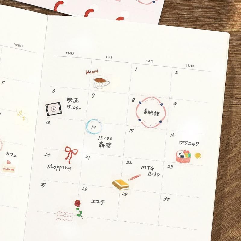 BGM Planner Sticker Sheet - Enamel & Pencil Drawing