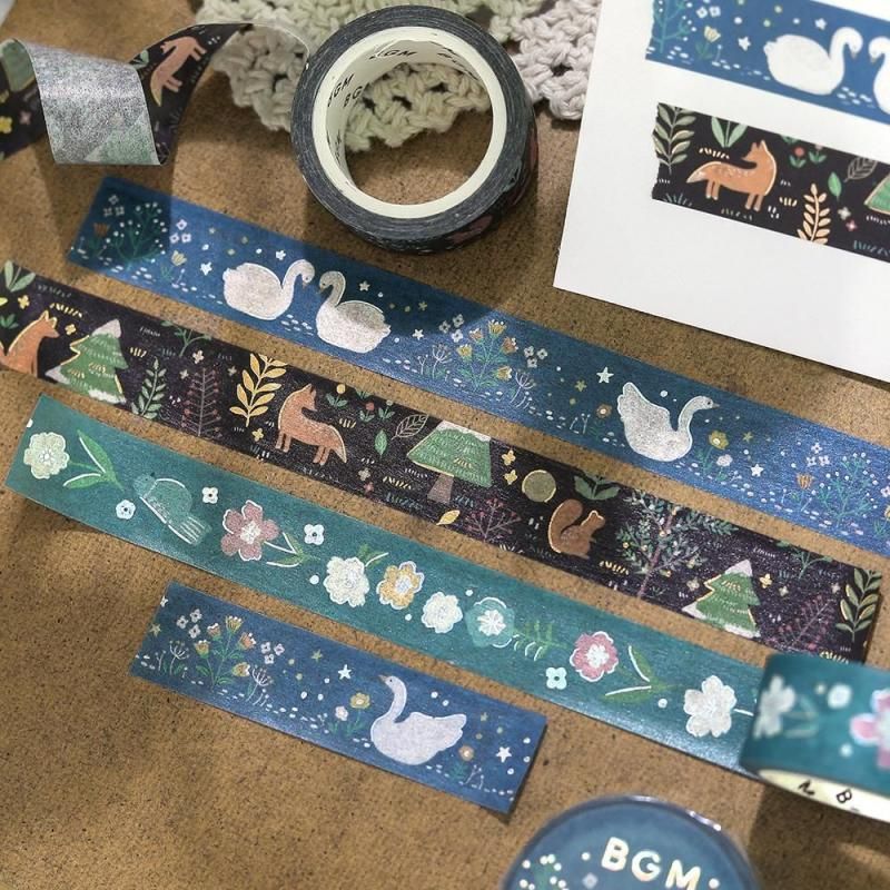 BGM Washi Tape - Nordic Forest - Flower Melody