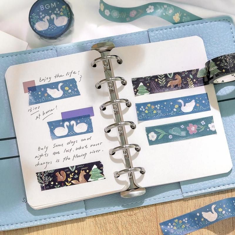 BGM Washi Tape - Nordic Forest - Moonlit Forest