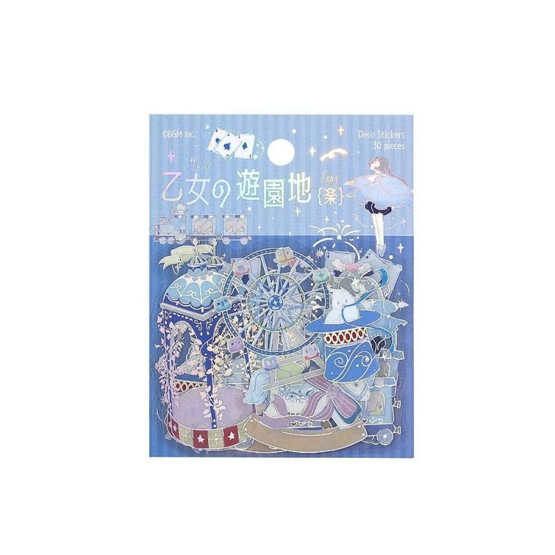 BGM Planner Sticker Flakes - Maiden's Amusement Park - Raku