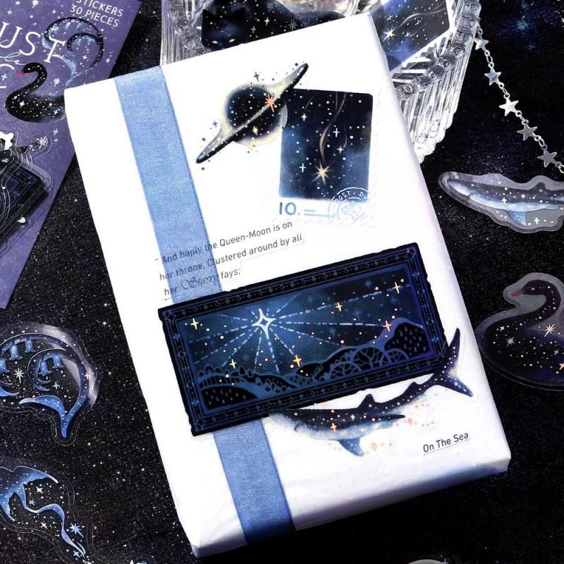 BGM Planner Sticker Flakes - Stardust Magic - Black Hole