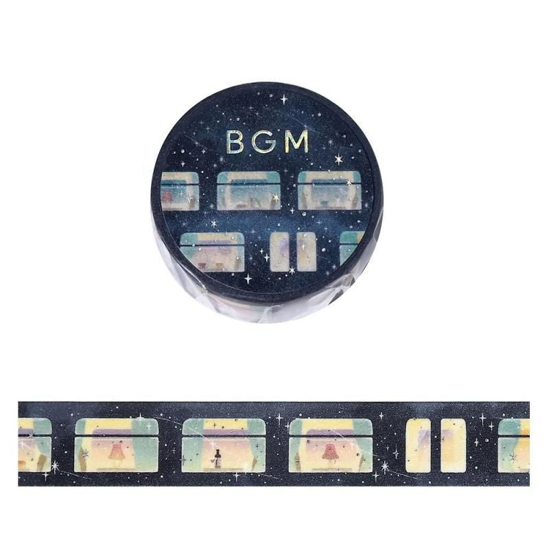 BGM Washi Tape - Life - Sleeping Train Among the Stars