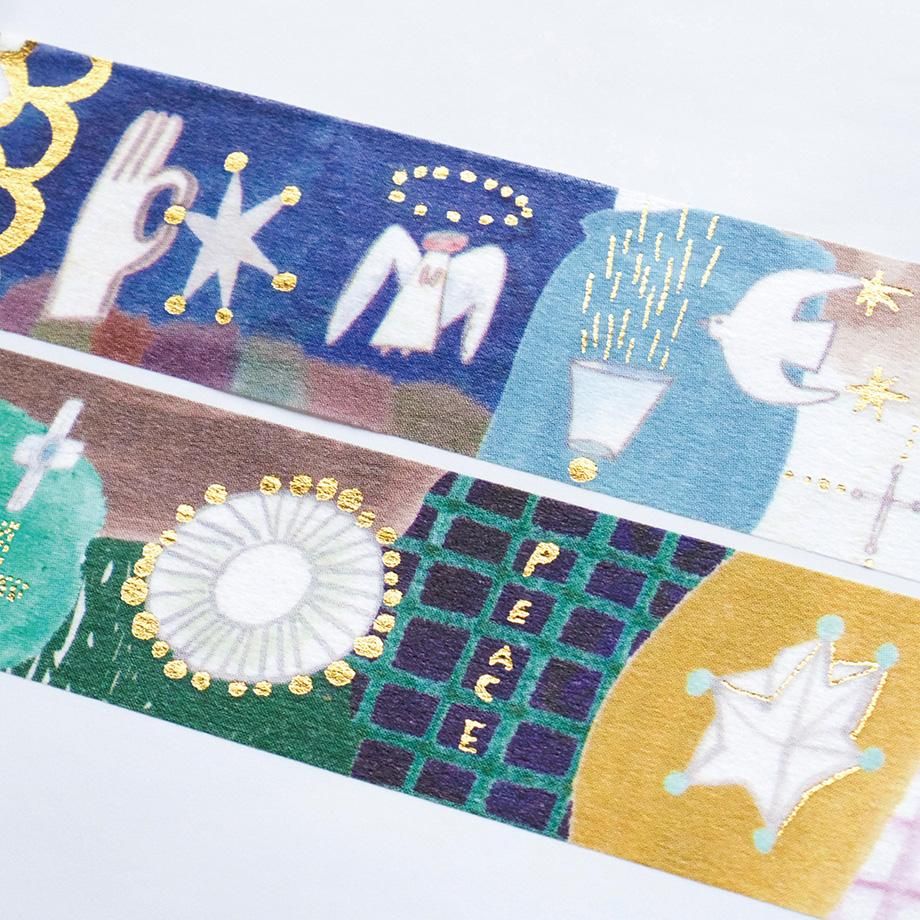 Hyogensha Cozyca Chihiro Sonoda Foil-Stamped Washi Tape - Inori to Hikari