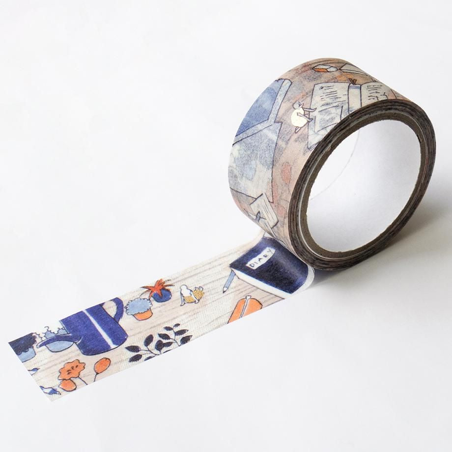Hyogensha Cozyca Sayuri Fujimaki Foil-Stamped Washi Tape - Tsukue no Ue de