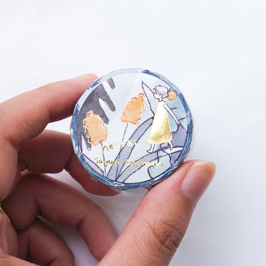 Hyogensha Cozyca Sayuri Fujimaki Foil-Stamped Washi Tape - Nettai