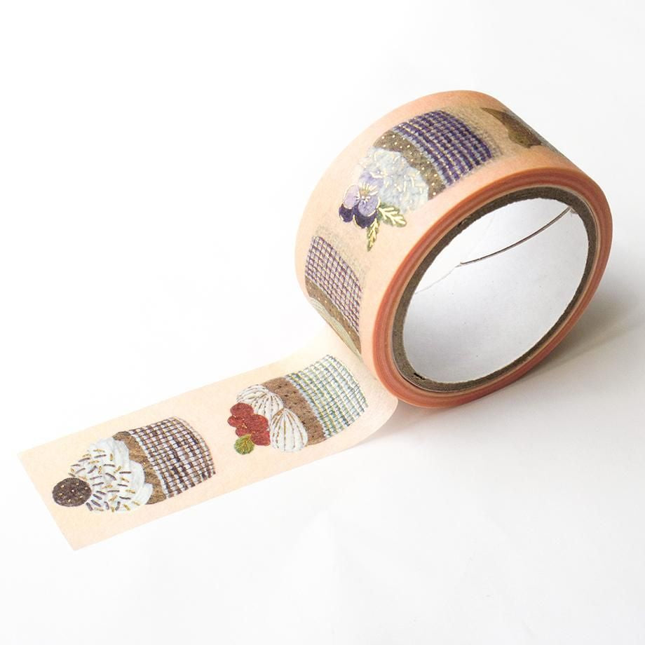 Hyogensha Cozyca Midori Asano Foil-Stamped Washi Tape - Three O'Clock