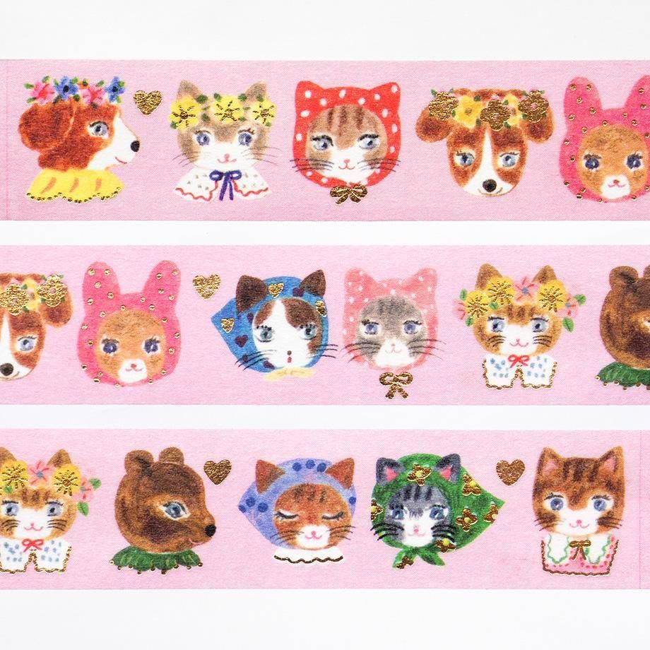 Hyogensha Cozyca Aiko Fukawa Washi Tape - Niko Niko