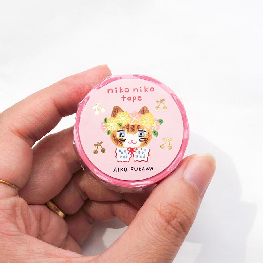 Hyogensha Cozyca Aiko Fukawa Washi Tape - Niko Niko
