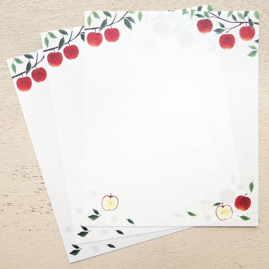 Hyogensha Cozyca Seasonal News Letter Set - Apples