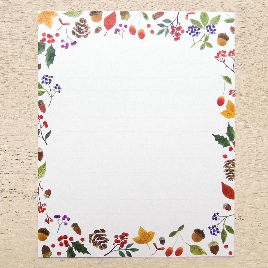 Hyogensha Cozyca Seasonal News Letter Set - Nuts